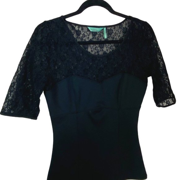 Slimfabulous Black Lace Ultimate Slimming Technology Top M - Picture 4 of 5